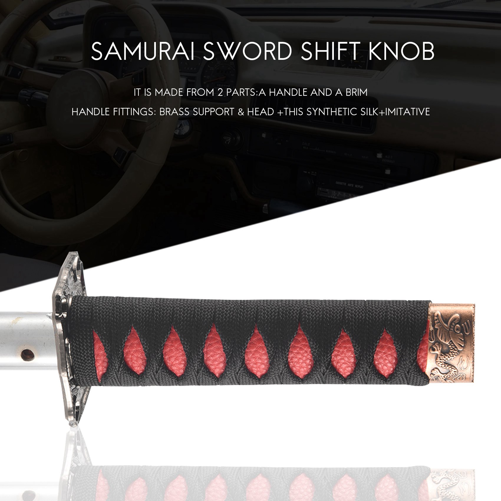 Knob Aluminum - Neuer Universeller Samurai-Schwert-Schaltknauf Katana Metall