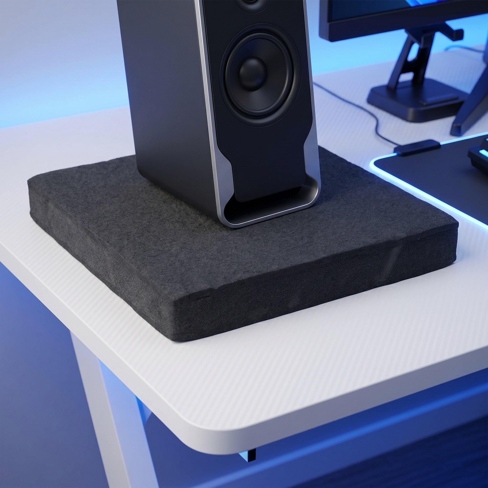 Subwoofer - Subwoofer-Isolationsmatte, Schalldämmende Matte, Schallabsorbierende Pads, Vibrationsdämpfende