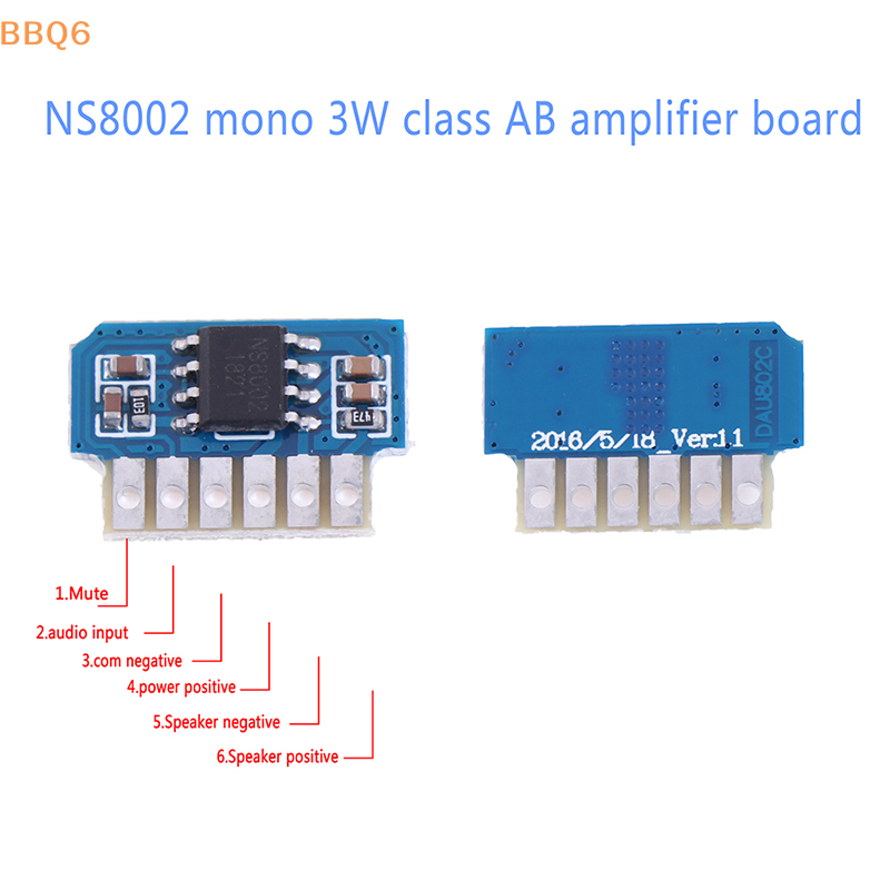 Audio Amplifier Board - 1/2/5 Stück DC 3V 3,7V 5V