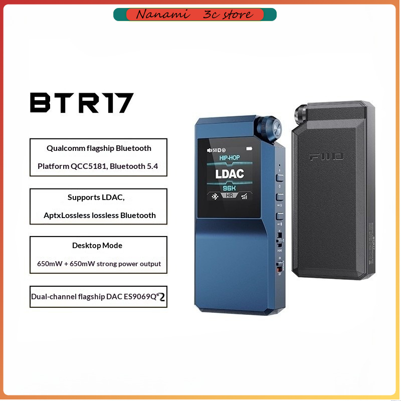 Sbc Audio Amplifier - FiiO BTR17 Tragbare Bluetooth-Dekodierungskopfhörer Leistungsverstärker HiFi