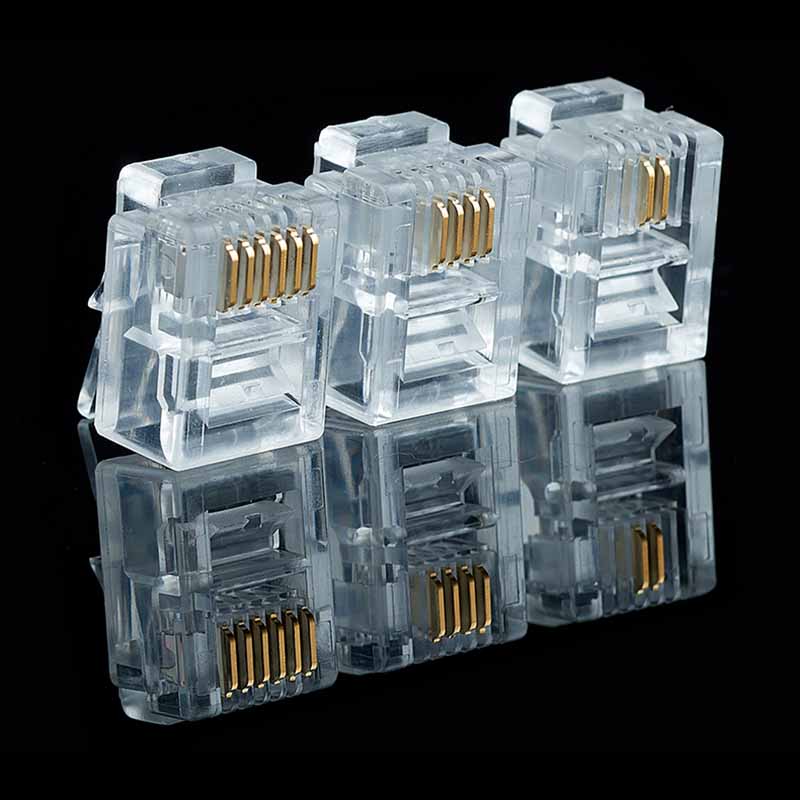 Rj45 Jack - 20/50/100PCS RJ11 6P2C 6P4C 6P6C Telefon