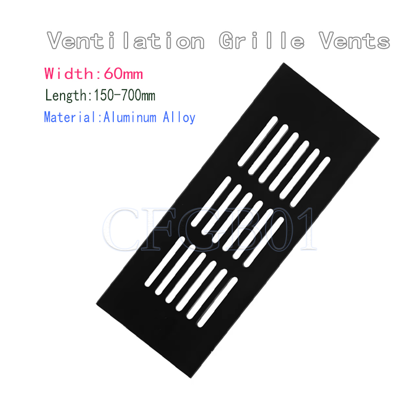 Ventilation Grille Aluminum - 60mm Breite Lüftungsschlitze Perforiertes Blech Aluminium-Legierung