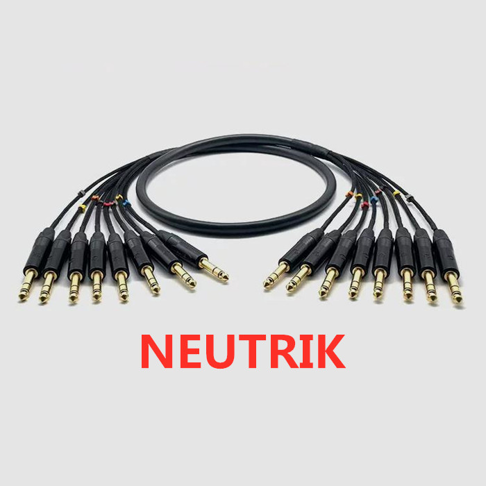 Trs Cable - 1 Meter 11 NEUTRIK 6,35mm TRS