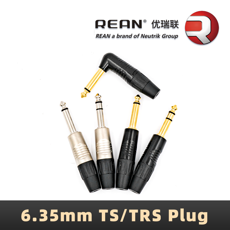 Trs Cable - Neutrik's REAN 6,35 mm Stereo-TRS-Audiostecker 6,35