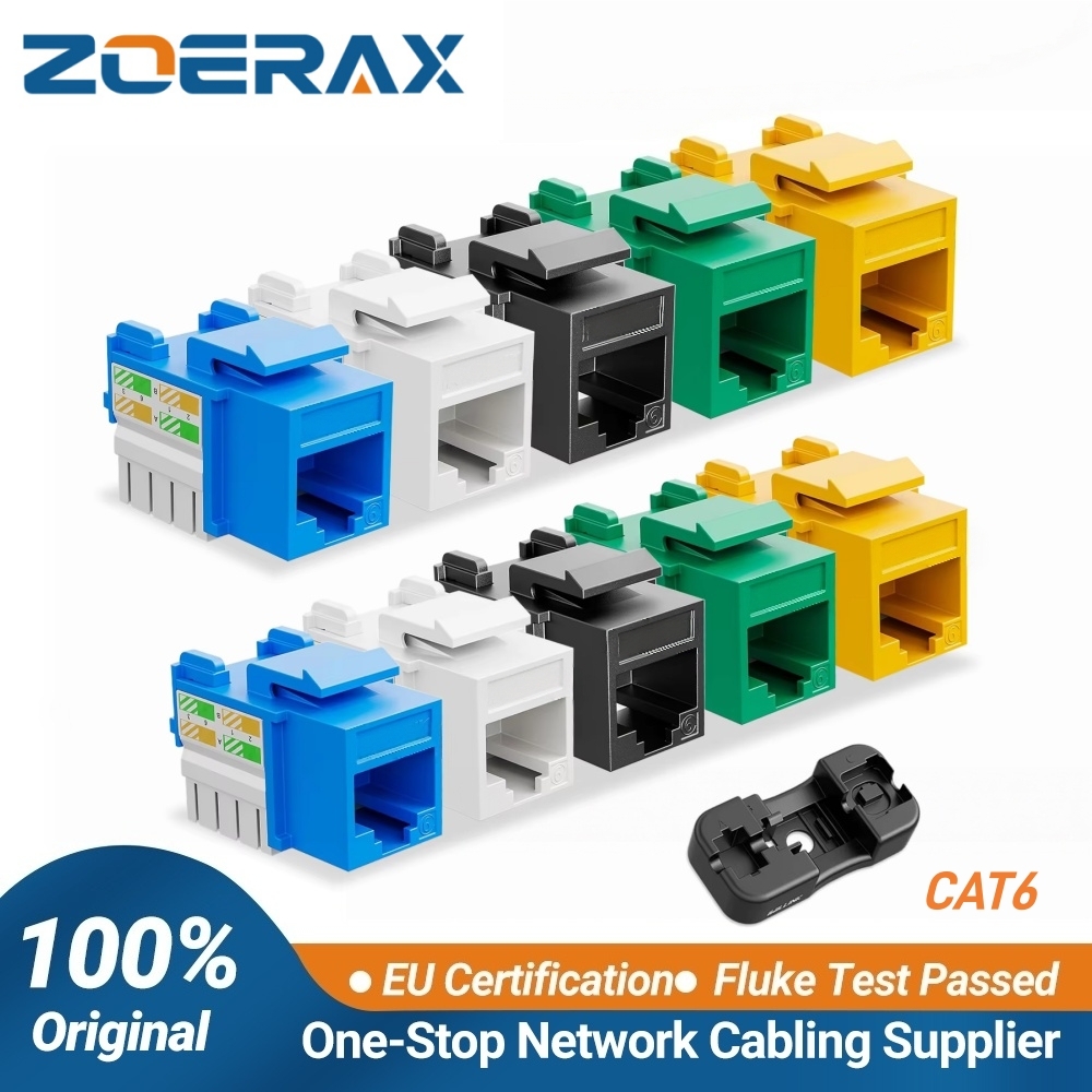 Rj45 Jack - ZoeRax 10er-Pack RJ45 Keystone-Buchsen, Cat6 Keystone-Buchsen