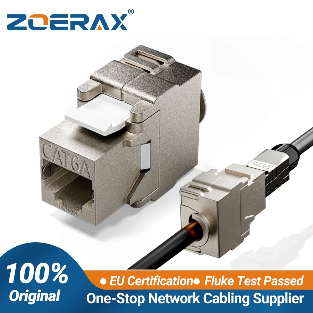 Rj45 Jack - ZoeRax Keystone-Modul-Buchsen CAT6A Abgeschirmte Keystone-Buchse RJ45