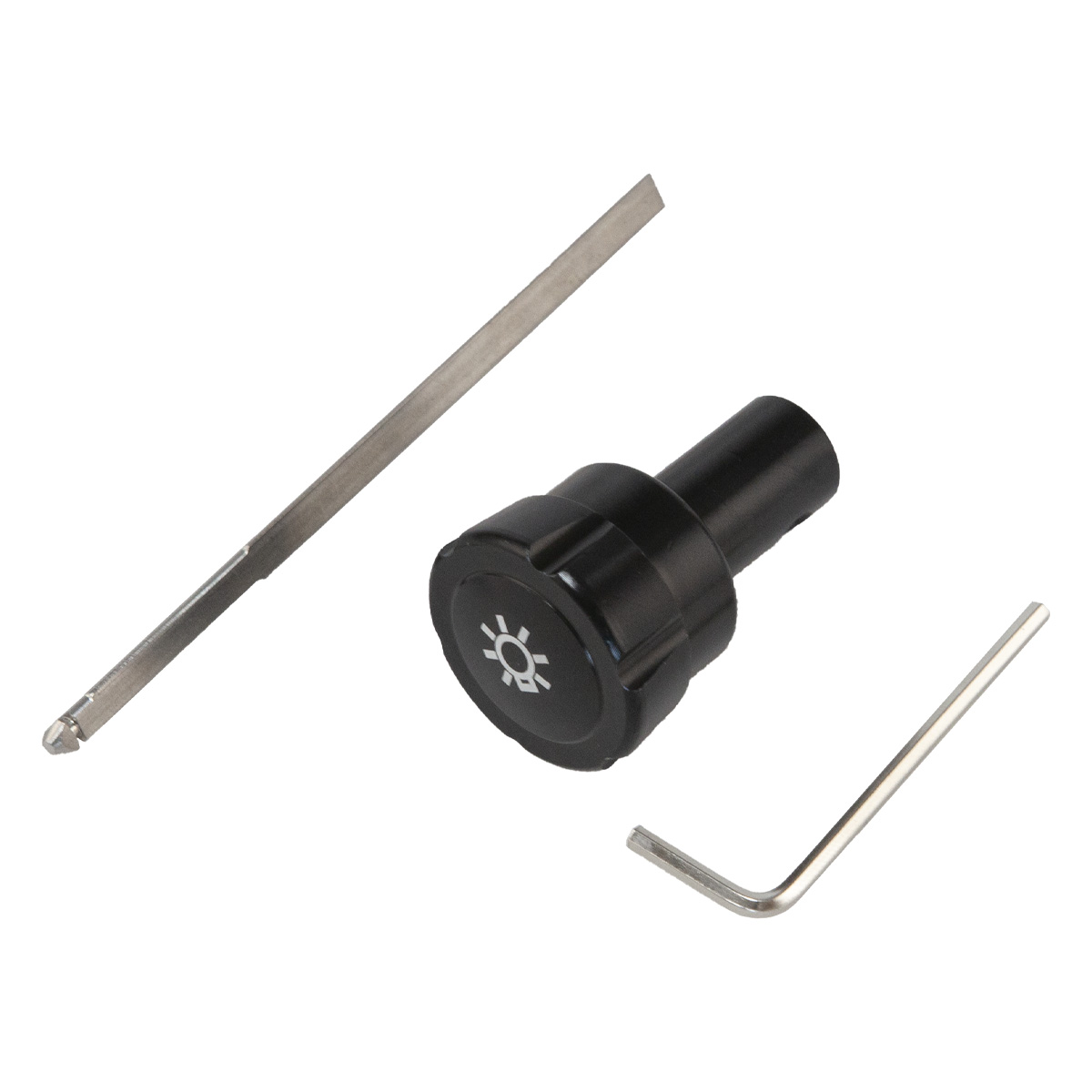 Knob Aluminum - Frontscheinwerfer-Schalterknopf Aluminium F5TZ11661A 76871 Kompatibel mit