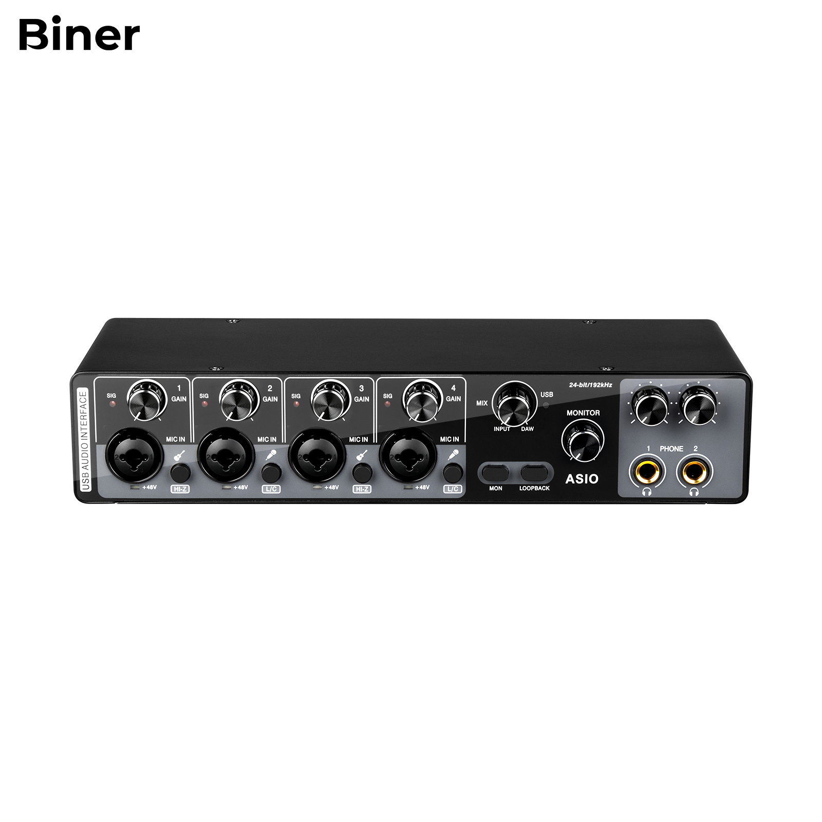 Usb Sound Card - Fabrikpreise MQ44 Professionelle 24-Bit-192-kHz-Audioschnittstelle USB-Soundkarte für