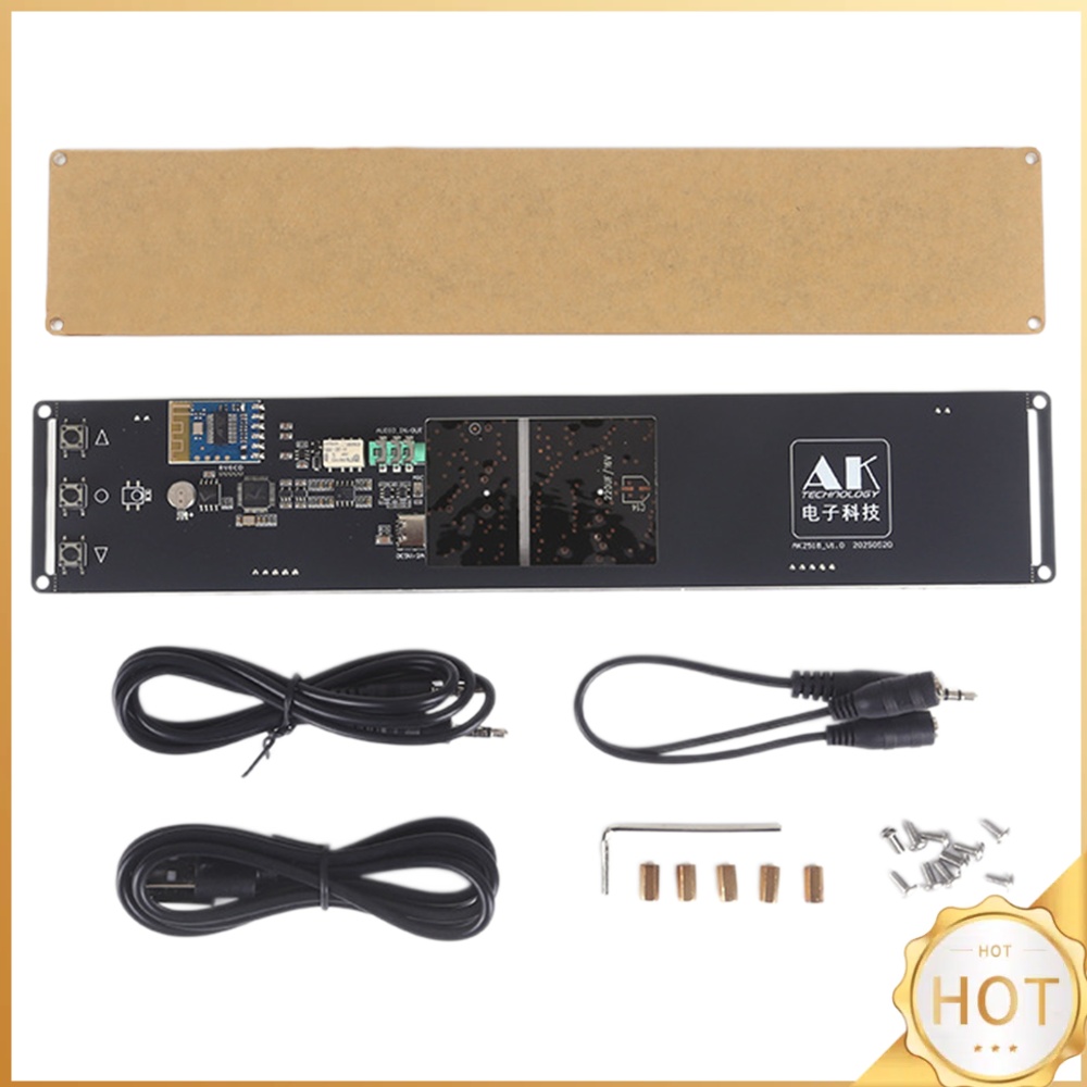 Audio Amplifier Board - Musik-Spektrum-Anzeigetafel Bluetooth-kompatibler Empfänger LED-Uhr 20Hz-20kHz Dual-Display-Modus