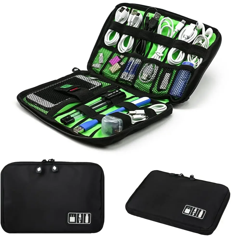 Diy Headphone - Kabel-Organizer-Aufbewahrungstaschen-Set für USB-Datenkabel, Kopfhörer, Kabel, Stifte,