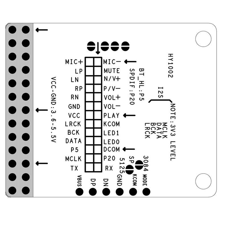 A46M-QCC3034 Bluetooth 5.1 APT – Sbc Audio Amplifier Bewertung und Preis
