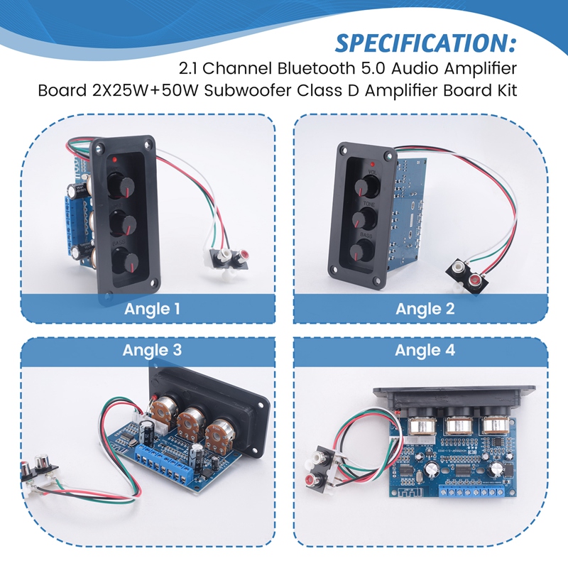 2.1-Kanal Bluetooth 5.0 Audio- – Audio Amplifier Board Bewertung und Preis