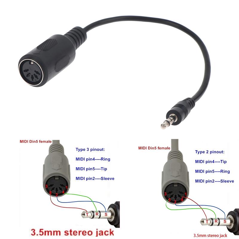 [Neu] MIDI Din 5 auf 3,5 mm TR – Trs Cable Bewertung und Preis