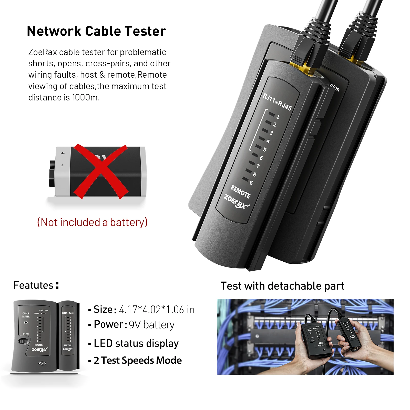 ZoeRax RJ45 CAT6 CAT5E Crimp-W – Rj45 Jack Bewertung und Preis