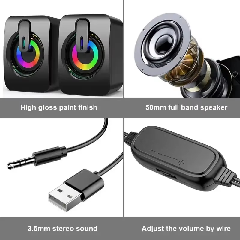 Tragbarer kabelgebundener USB- – Speaker Wire Bewertung und Preis