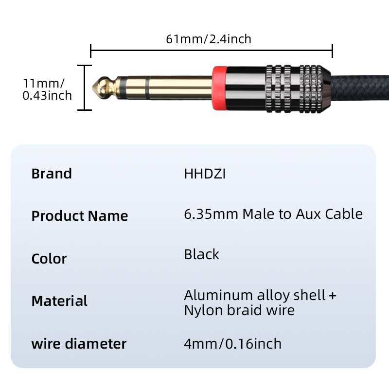 6,35-mm-TRS-Gitarrenkabel Ster – Trs Cable Bewertung und Preis