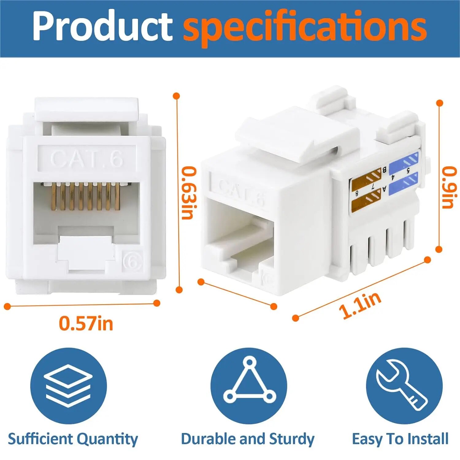 ZoeRax 10er-Pack RJ45 Keystone – Rj45 Jack Bewertung und Preis