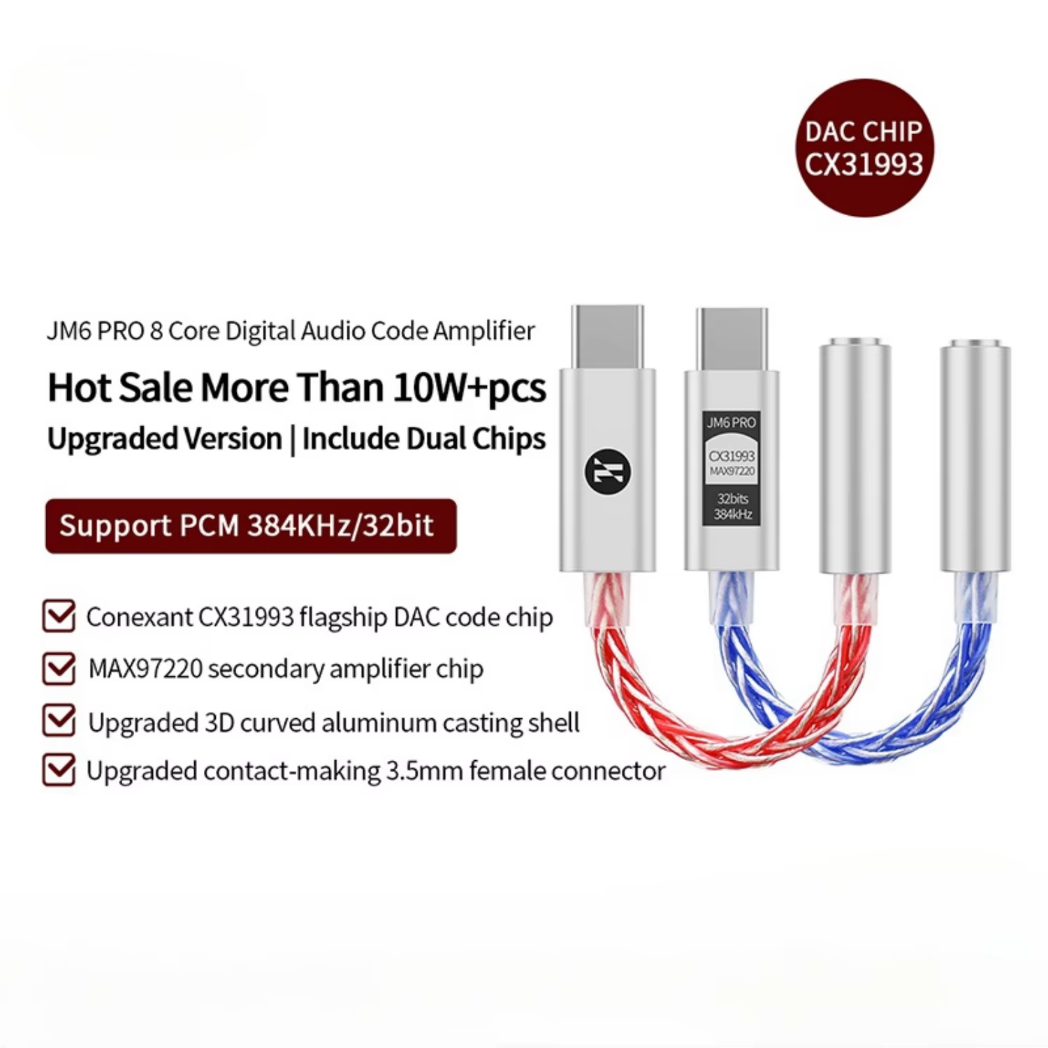 JCALLY JM6 Pro Typ-C auf 3,5mm – Headphone Parts Bewertung und Preis