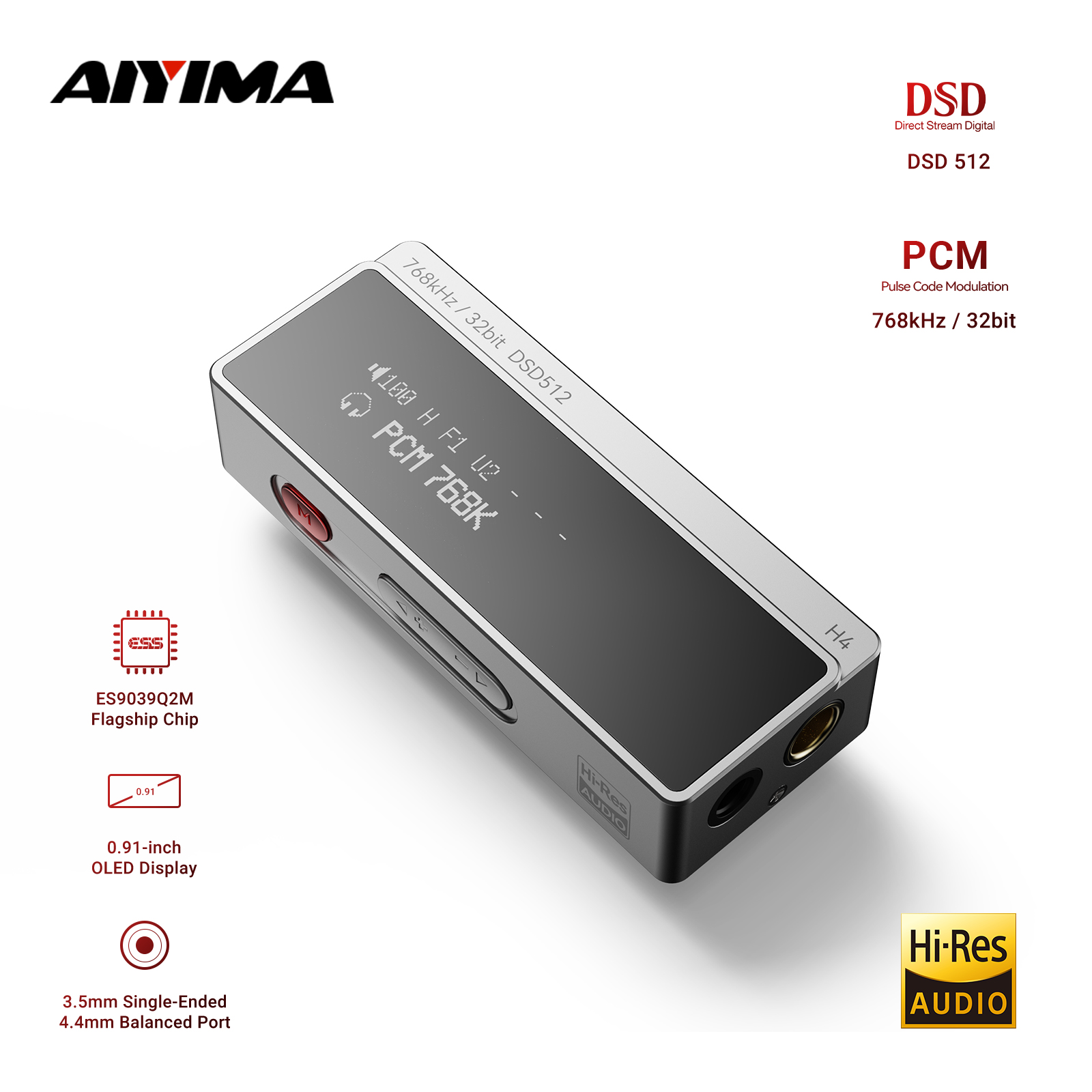 AIYIMA H4 HIFI Tragbarer Kopfh – Es9018 Dac Bewertung und Preis