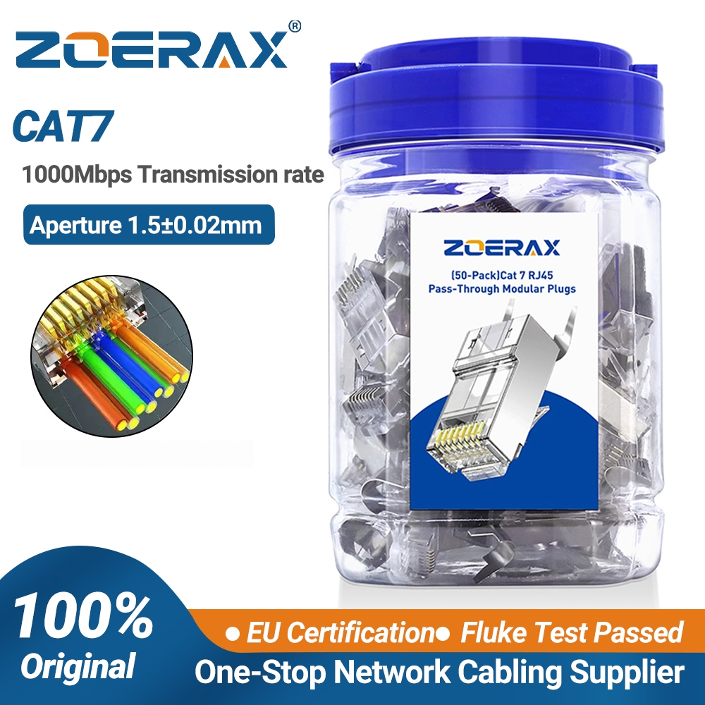 ZoeRax 50er-Pack geschirmte RJ – Rj45 Jack Bewertung und Preis
