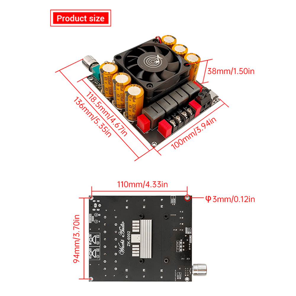 ZK-6002 DC18-50V Pure Power Ve – Es9018 Dac Bewertung und Preis