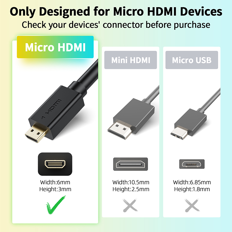 4K Micro-HDMI-zu-HDMI-Kabelada – Mdi Cable Bewertung und Preis