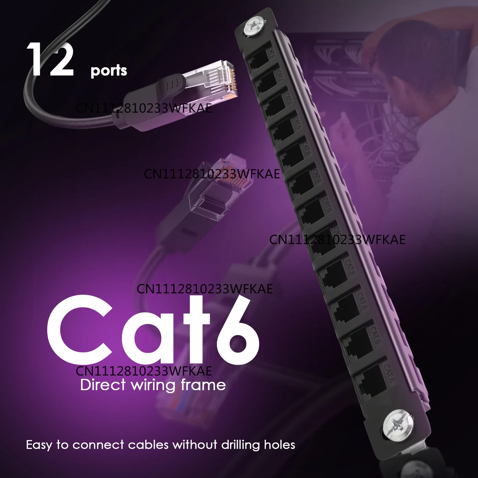 Cat6A 12-Port-Patchpanel, voll – Rj45 Jack Bewertung und Preis