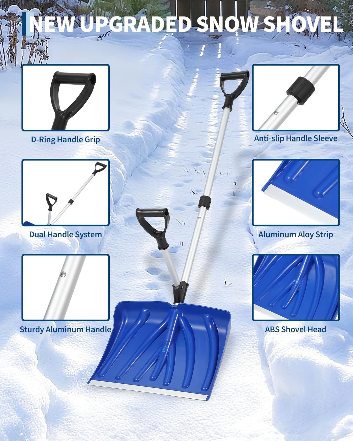 Ergonomische Schneeschaufel mi – Knob Aluminum Bewertung und Preis