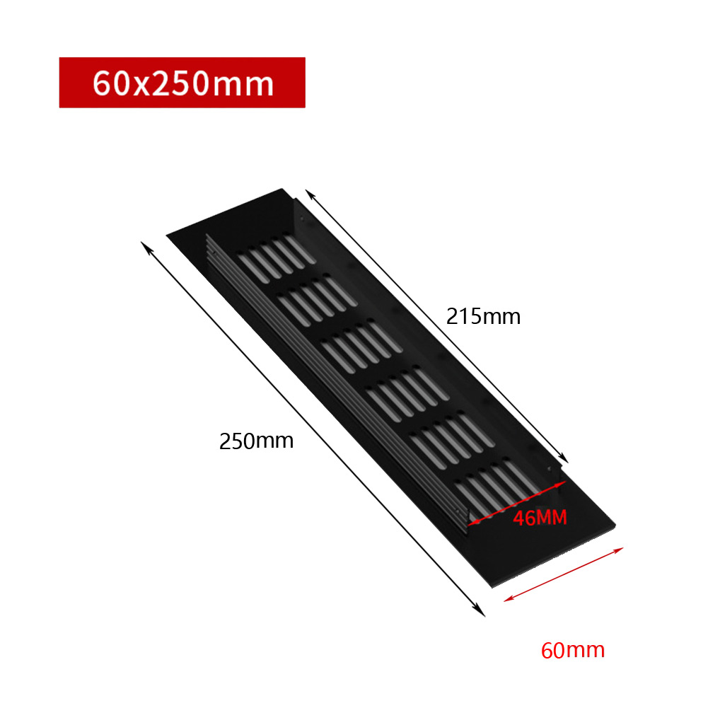 60 mm rechteckige Aluminium-Lü – Ventilation Grille Aluminum Bewertung und Preis