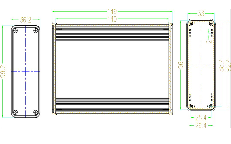 Aluminiumgehäuse für Elektroni – Speaker Enclosure Bewertung und Preis